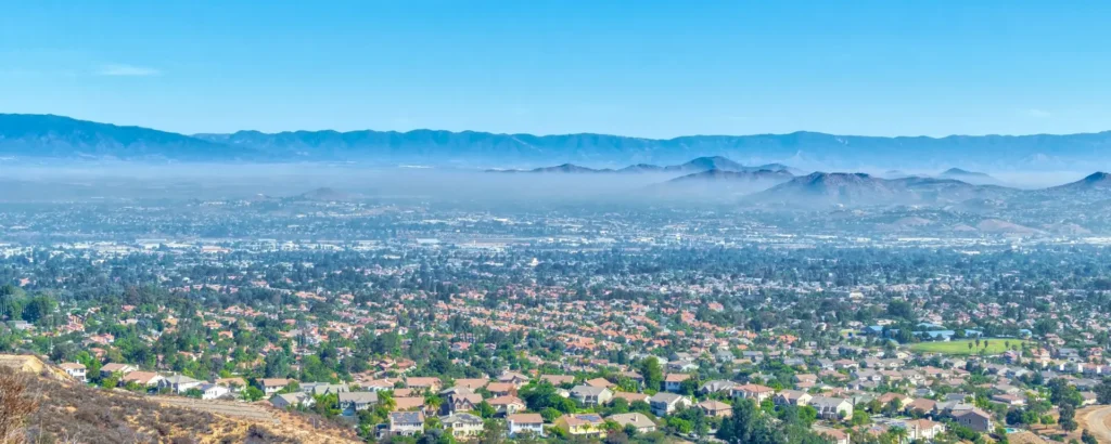 Aerial view of the Inland Empire